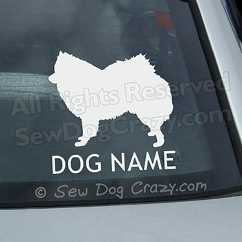 American Eskimo Dog Car Sticker