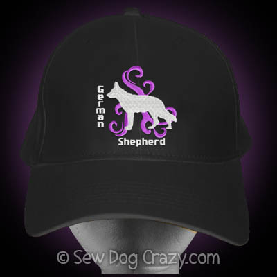 German Shepherd Dog Embroidered Baseball Caps