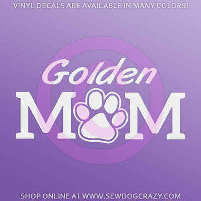 Golden Retriever Mom Car Sticker