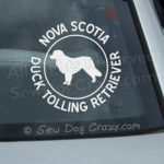 Nova Scotia Duck Tolling Retriever Car Window Sticker