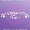 Keeshond Girl Car Window Decal