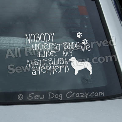 Funny Australian Shepherd Car Sticker