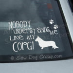 Corgi Car Window Stickers