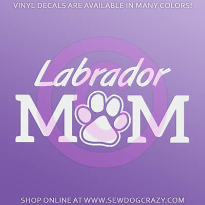 Labrador Retriever Mom Car Sticker