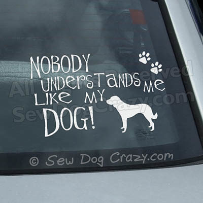Funny Dog Lover Car Window Stickers