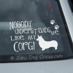 Corgi Car window Stickers