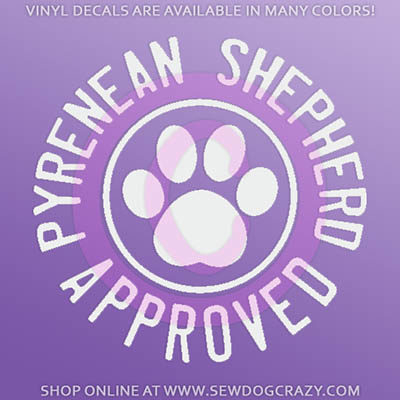 Pyrenean Shepherd Approved Sticker