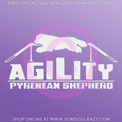 Pyrenean Shepherd Agility Decals