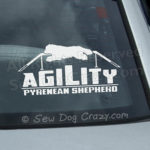 Pyrenean Shepherd Agility Stickers