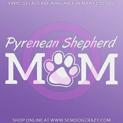 Pyrenean Shepherd Mom Decals