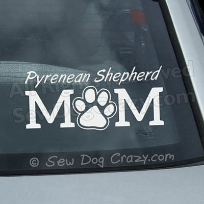 Pyrenean Shepherd Mom Stickers