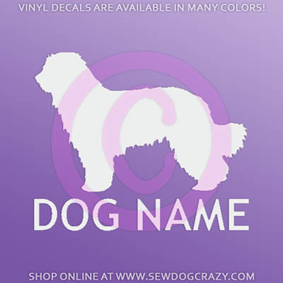 Personalized Pyrenean Shepherd Car Decals