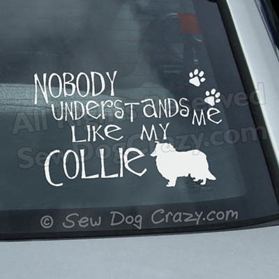 Funny Collie Car Stickers