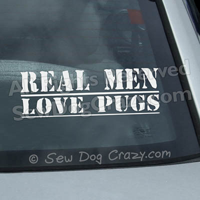 Pug Sticker Pug decal Funny pug decal Pug bumper sticker Car -  Portugal