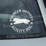 Pyrenean Shepherd Agility Stickers