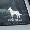 Custom Malinois Car Window Sticker