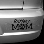 Brittany Dog Mom Car Decals
