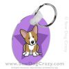 Cartoon Cardigan Welsh Corgi Keychain