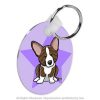 Brindle Cardigan Welsh Corgi Keychain