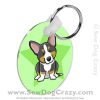 Tri Color Cardigan Welsh Corgi Keychain