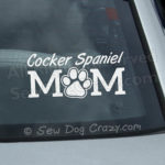 Cocker Spaniel Mom Car Window Sticker