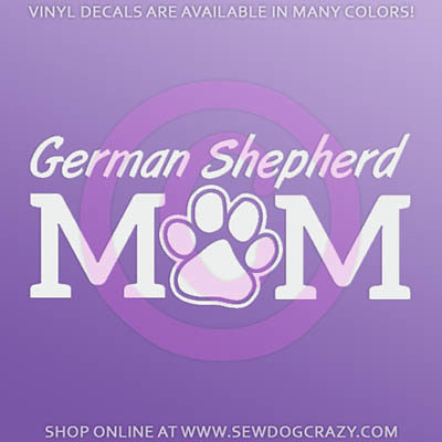 German Shepherd Mom Car Decals