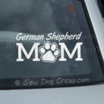 German Shepherd Mom Car Window Stickers