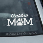 Golden Retriever Mom Car Window Sticker