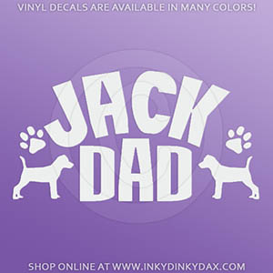 Jack Russell Terrier Dad Car Sticker