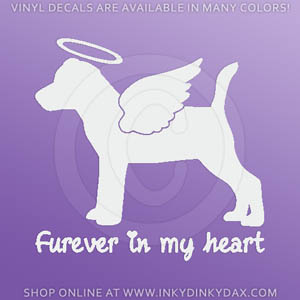 Angel Jack Russell Terrier Sticker
