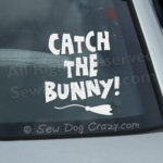 Lure Coursing Bunny Car Stickers