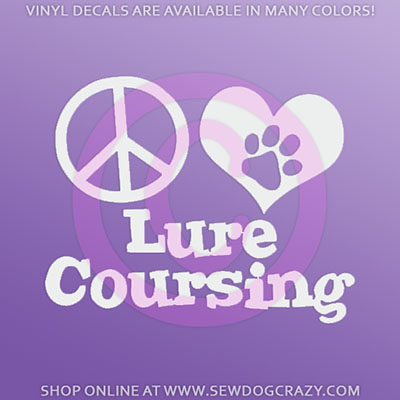 Peace Love Lure Coursing Stickers