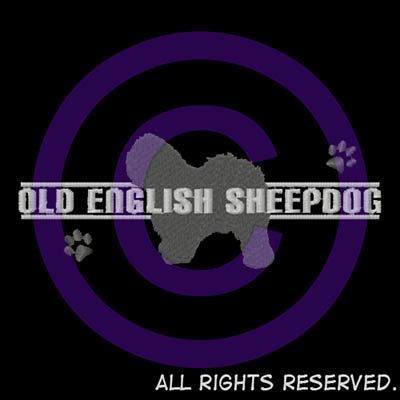 Old English Sheepdog Embroidered Apparel