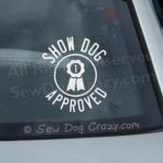 Show Dog Car Window Sticker