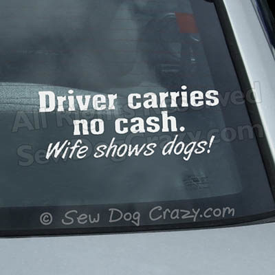 Funny Show Dog Decals