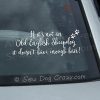 Funny Old English Sheepdog Car Stickers