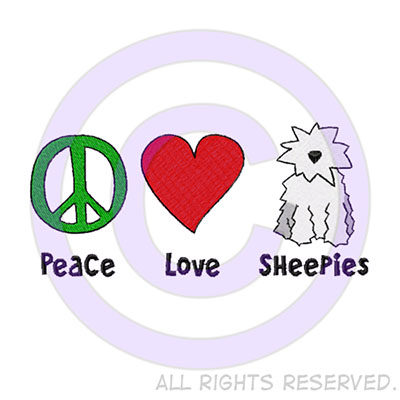 Peace Love Sheepdogs Shirts