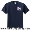 Tribal Portuguese Water Dog Embroidered T-Shirt - Image 2