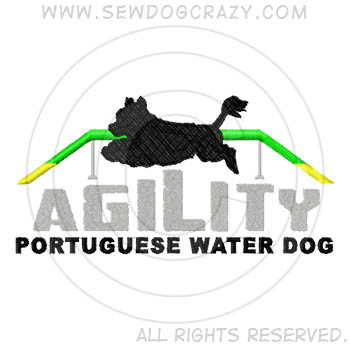 Embroidered Dog Walk Portuguese Water Dog Shirts