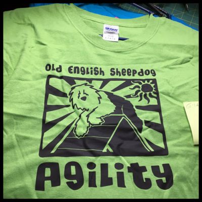 Old English Sheepdog Agility Tshirt