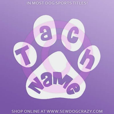 Custom Dog Sports Title Sticker