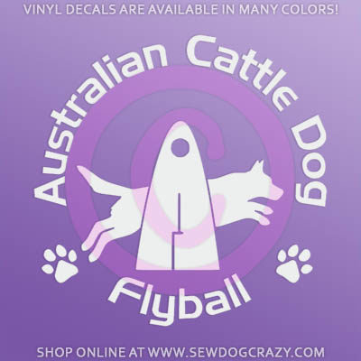 Australian Cattle Dog Flyball Decal