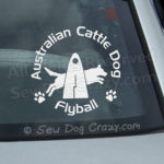 Australian Cattle Dog Flyball Sticker