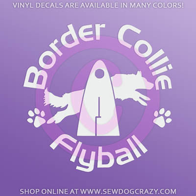 Border Collie Flyball Sticker