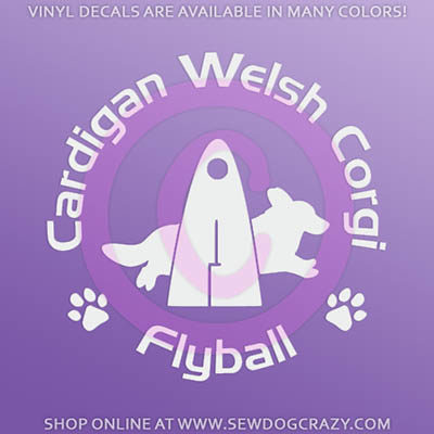 Cardigan Welsh Corgi Flyball Decal