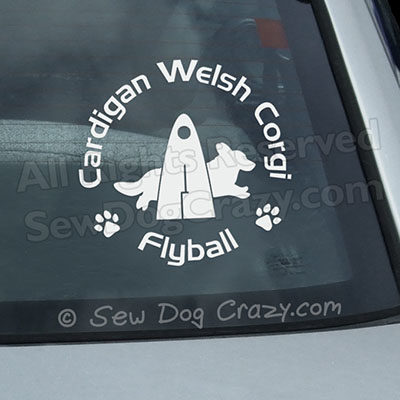 Cardigan Welsh Corgi Flyball Sticker