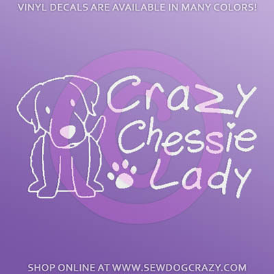 Crazy Chessie Lady Decal
