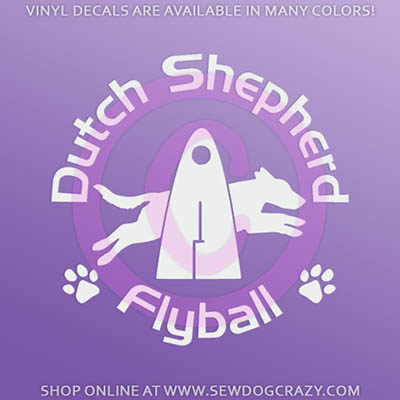 Dutch Shepherd Flyball Sticker