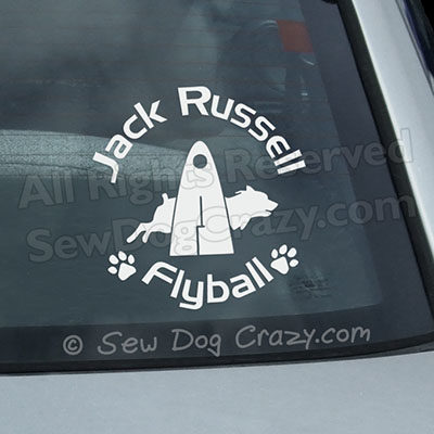 Jack Russell Terrier Flyball Sticker