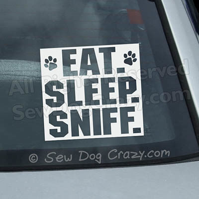 Eat Sleep Sniff Nose Work Stickers
